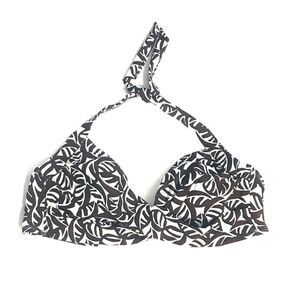 NWT Anne Cole Brown White Bikini Top